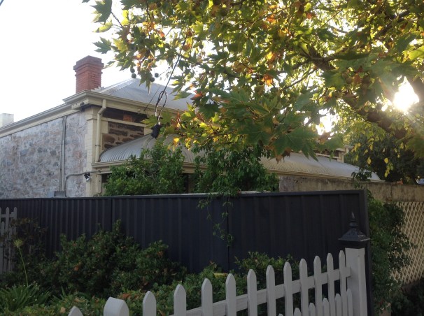 Stone houses in Adelaide streets.