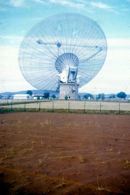Parkes radio telescope in 1969Photo Erle Levey / Sunshine Coast Daily