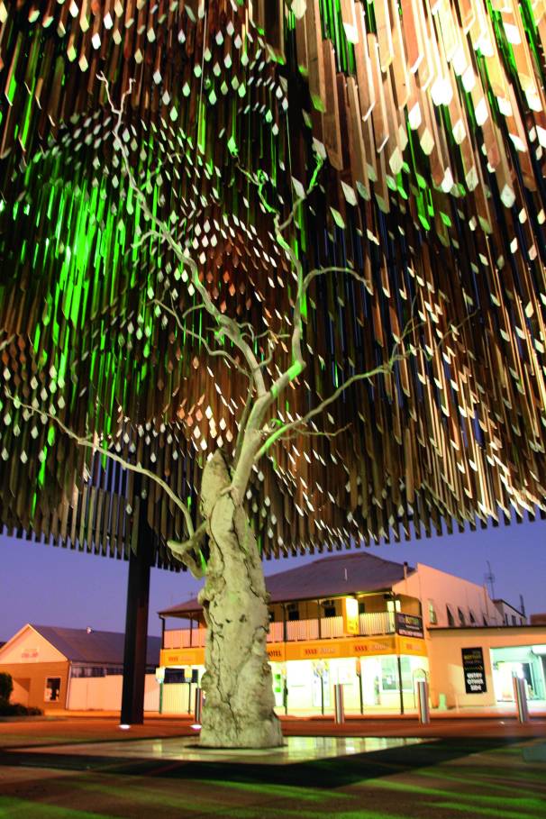 The Tree of Knowledge, Barcaldine. Photo: Erle Levey, Sunshine Coast Newspapers