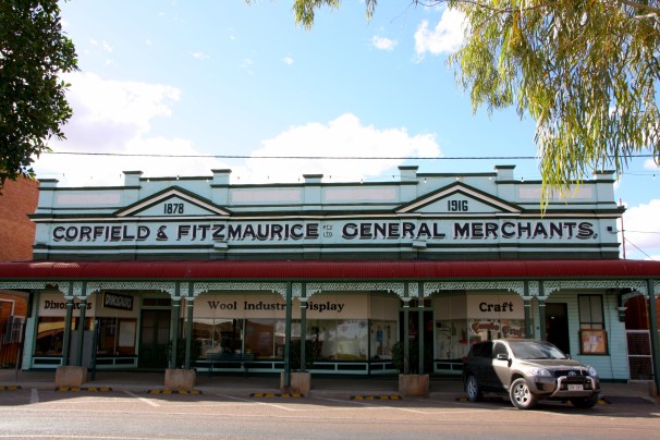 Main street of Winton, Queensland. Photo: Erle Levey, Sunshine Coast Newspapers